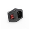 Picture of Panel mount IEC Connector with Switch and Fuse Holder