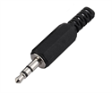 Picture of 3.5mm STEREO PLUG WITH BLACK PLASTIC SLEEVE