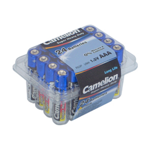 AAA Zinc Chloride Batteries, 24 Pack