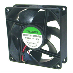 Picture of 24VDC AXIAL FAN 80sqx25mm BAL 41CFM LEAD