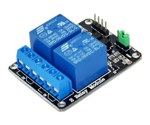 Picture of TRIGGER LOW 2-CH RELAY 5V COIL, MODULE BOARD