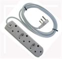 Picture of MULTIPLUG MAINS ADAP 3X3 2X2 5A 0.5M LEAD
