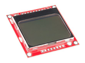 Picture of NOKIA 5110 LCD DISPLAY MODULE RED PCB