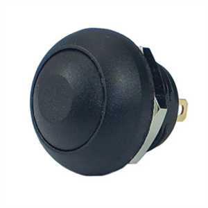 Picture of PUSH BUTTON SWITCH N.O. SPST BLACK M12 D=17.5 IP67