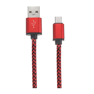 Picture of MICRO-USB TO USB-A DATA LEAD RED 300MM