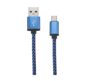 Picture of MICRO-USB TO USB-A 0.3M DATA LEAD BLUE