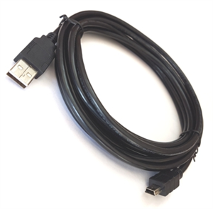 Picture of LEAD USB A-PLUG TO 5P MINI B-PLUG 1M BLACK