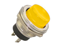 Picture of PUSH BUTTON SWITCH N.O. SPST 3A YELLOW M16 D=19mm