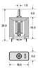 Picture of MOTOR BRUSH 3VDC 0A37 6K3RPM