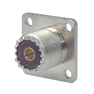 Picture of UHF-SOCKET SO239 P/M SOLDER BAKELITE 4-HOLE