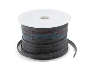 Picture of BRAIDED SLEEVING FLAT5 EXP OD=10mmBK - 100M/R