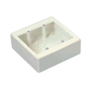 Picture of SURFACE MOUNT BOX 4x4 WHITE PVC-MAINS SOCKET