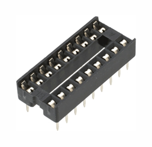 Picture of IC SOCKET DIL 0.3 18W STD D-LEAF NAR-26P/TUBE