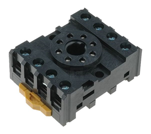 Hobbytronics. RELAY BASE / SOCKET 8PIN DIN * PANEL MOUNT