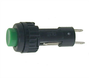 Picture of PUSH RND 9mm MOM NO 24V GREEN