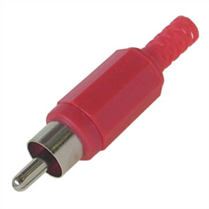 Picture of PLUG RCA STR RED W/SLEEVE