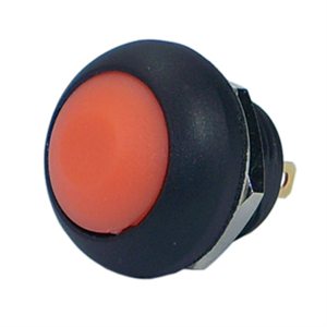 Picture of PUSH BUTTON SWITCH N.O. SPST ORANGE M12 D=17.5 IP6