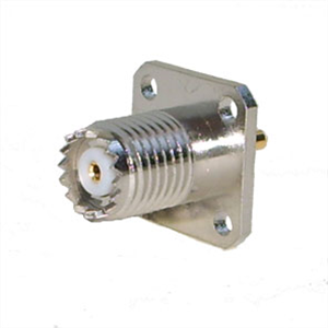 Picture of UHF-SOCKET(MINI) SO239M P/M SQU FLANGE 4-HOLE