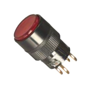 Picture of PUSH BUTTON ROUND ILLUMINATED RED N.0. 24V