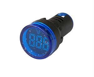 Picture of VOLTMETER INDICATOR 500VAC 3-DIG BLUE 22mm P/M