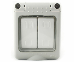 Picture of WATERPROOF SURFACE MOUNT DUAL LIGHT SWITCH