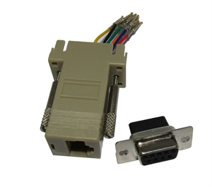 Picture of RJ45 SOCKET TO 9W D/SUB SOCKET BREAKOUT ADAPTOR