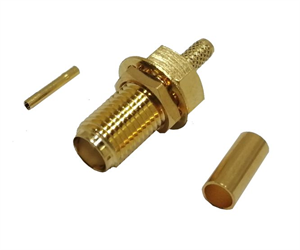 Picture of SMA-SOCKET CRIMP P/M RG174 GOLD