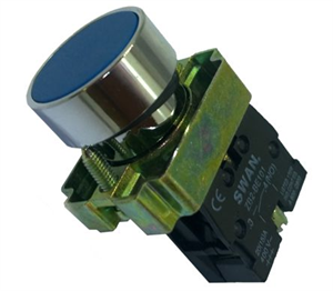 Picture of PUSH BUTTON FLUSH N/O BL 22MM