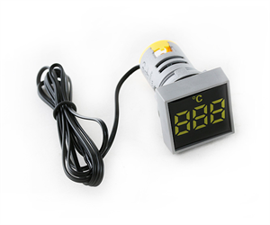 Picture of INDICATOR THERMOMETER 22MM SQUARE YELLOW