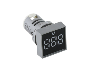 Picture of VOLTMETER INDICATOR SQU 500VAC 22mm WHITE