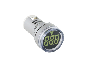 Picture of VOLTMETER INDICATOR 500VAC 3-DIG WHITE 22mm P/M