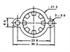 Picture of THERMAL CUTOUT NC 6A 70-DEG TOP-FIX