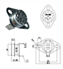 Picture of THERMAL CUTOUT 90-DEG-C N.C.