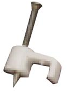 Picture of FLAT NAIL IN SADDLE 12mm WHITE - MPQ=10
