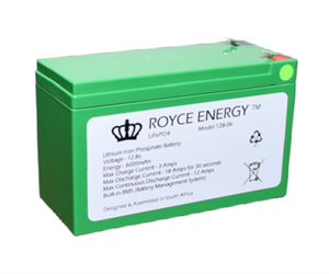 Picture of LiFePO4 BATTERY 12V 6Ah 151x65x94mm 6mm