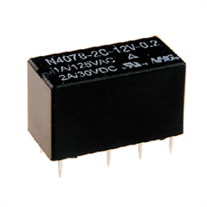 Picture of RELAY PCB-MOUNT DPDT 12VDC 2A