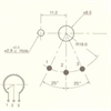 Picture of POTENTIOMETER S/T LIN P/M 24MM 100K