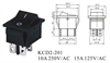 Picture of ROCKER SWITCH DPST BLACK 10A 250V 31x25mm