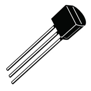 Picture of NPN TRANSISTOR TO92 EBC 60V 0.2A