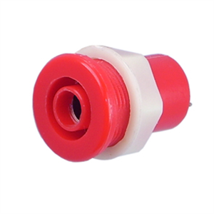 Picture of TEST LEAD SOCKET 4mm RED P/HOLE 12.5mm