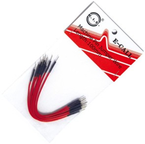 Picture of JUMPER LEADS 100mm PLUG-PLUG RED 10P/BAG