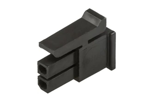 Picture of HOUSING 2W MICRO-FIT 3mm BLACK SIDE CLIP