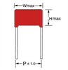 Picture of POLYESTER CAPACITOR 2.2uF 250V P=27