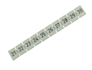 Picture of TERMINAL MARKER STRIP D/R 8.2mm 10 POLE No.21-30