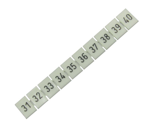 Picture of TERMINAL MARKER STRIP D/R 8.2mm 10 POLE No.31-40