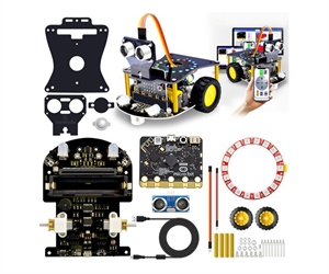 Picture of MINI SMART ROBOT CAR KIT V2 - WITH MICRO:BIT MAIN