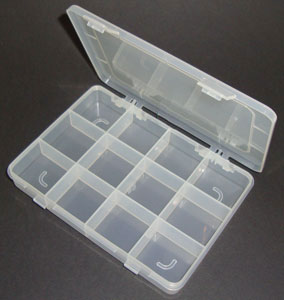Picture of ABS ENCLOSURE CLEAR 12-COMPARTMENT 200x140x40