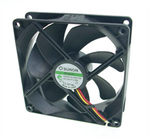 Picture of 12VDC AXIAL FAN 92sqx25mm VAPO 75CFM 3-WIRE