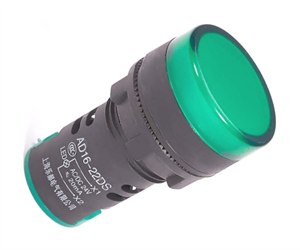 Picture of PILOT LIGHT HIGH GREEN LED 22MM 12V DC/AC