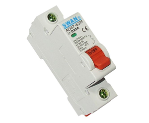 Picture of MINI D/R CIRCUIT BREAKER 3KA D-CURVE 1P 25A